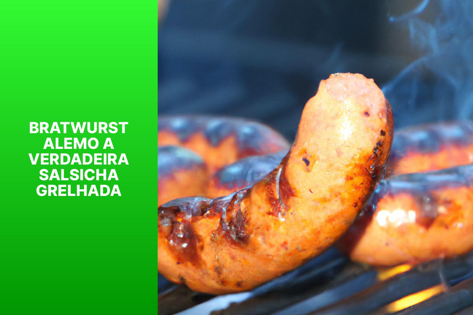 Bratwurst Alemo A Verdadeira Salsicha Grelhada