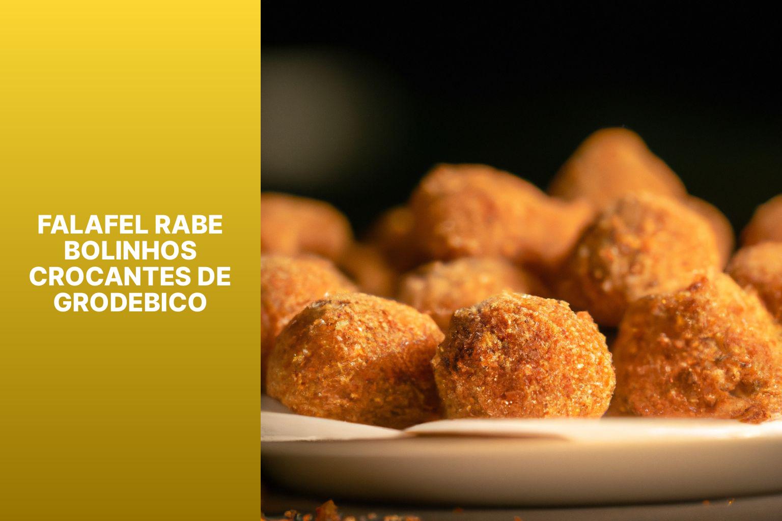 Falafel rabe Bolinhos Crocantes de GrodeBico
