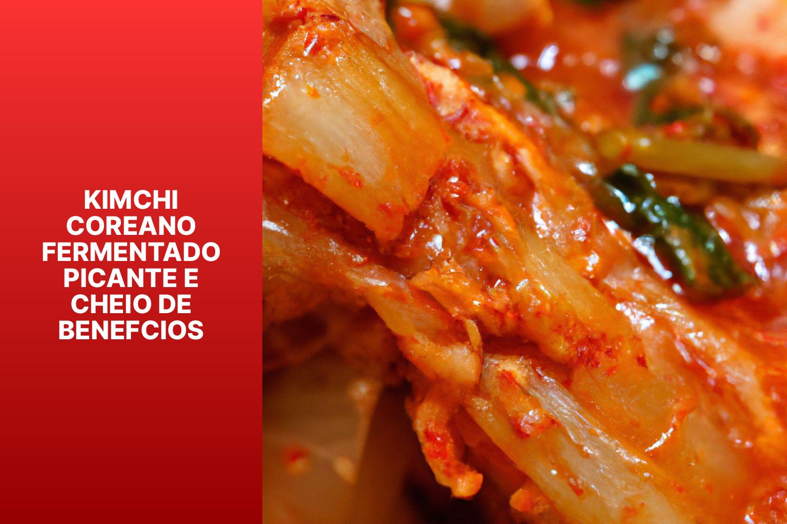 Kimchi Coreano Fermentado Picante e Cheio de Benefcios