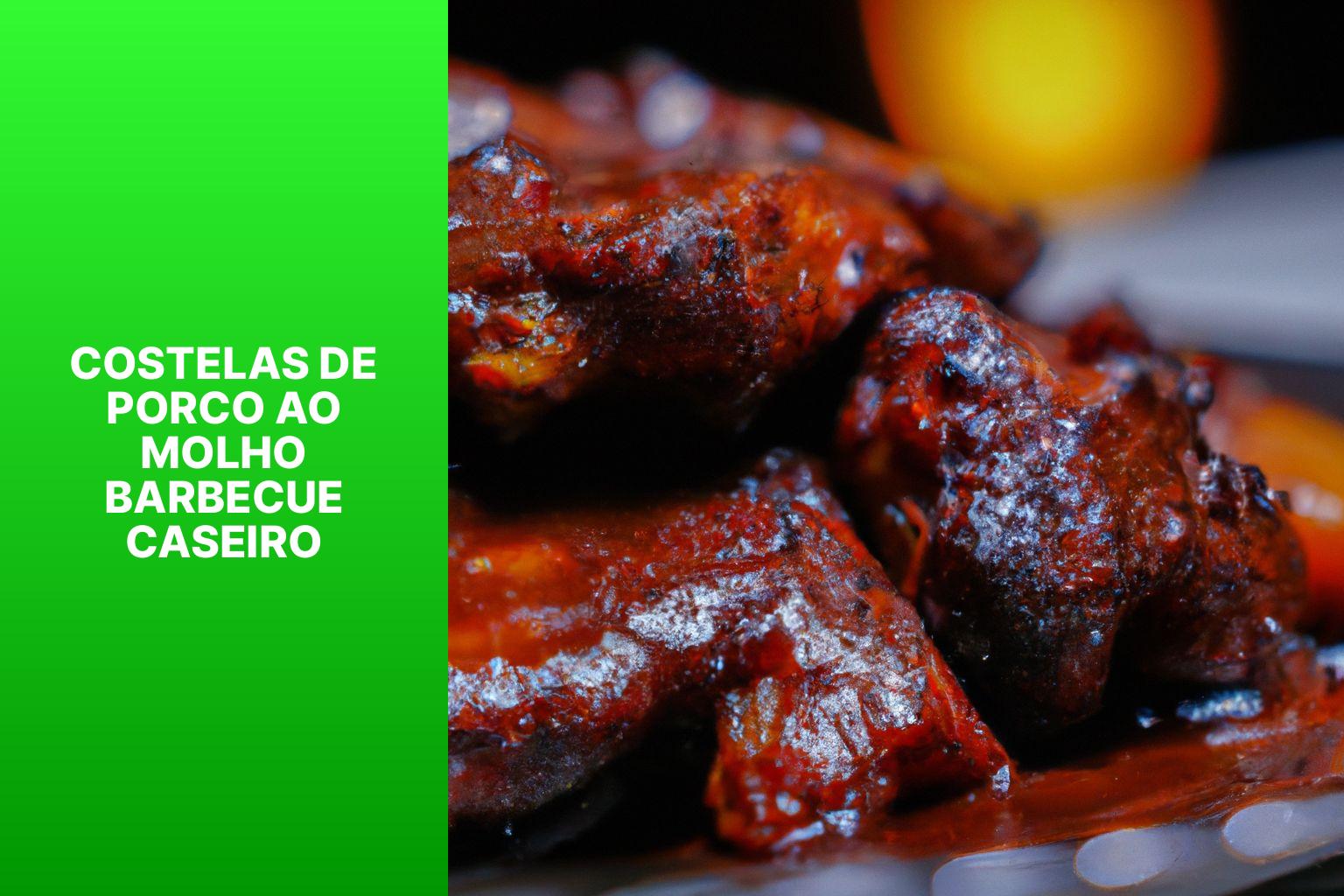 Costelas de Porco ao Molho Barbecue Caseiro