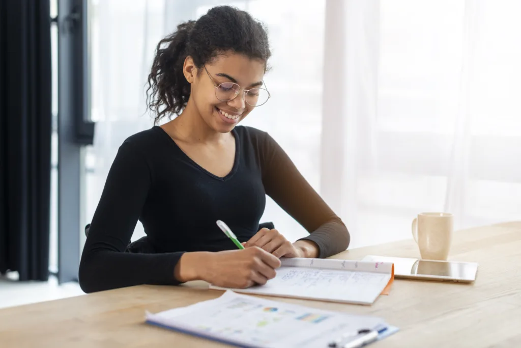 Portrait positive young woman working office 1024x683.webp.webp