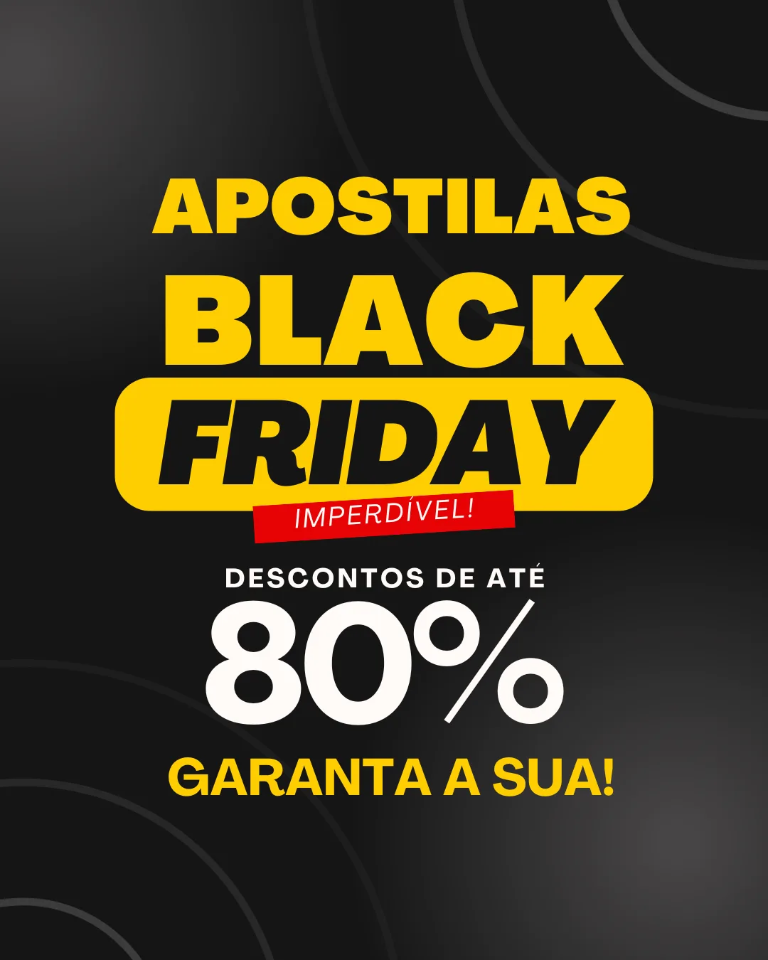 Instagram Post Black Friday Desconto Imperdivel Moderno Preto Amarelo Vermelho2