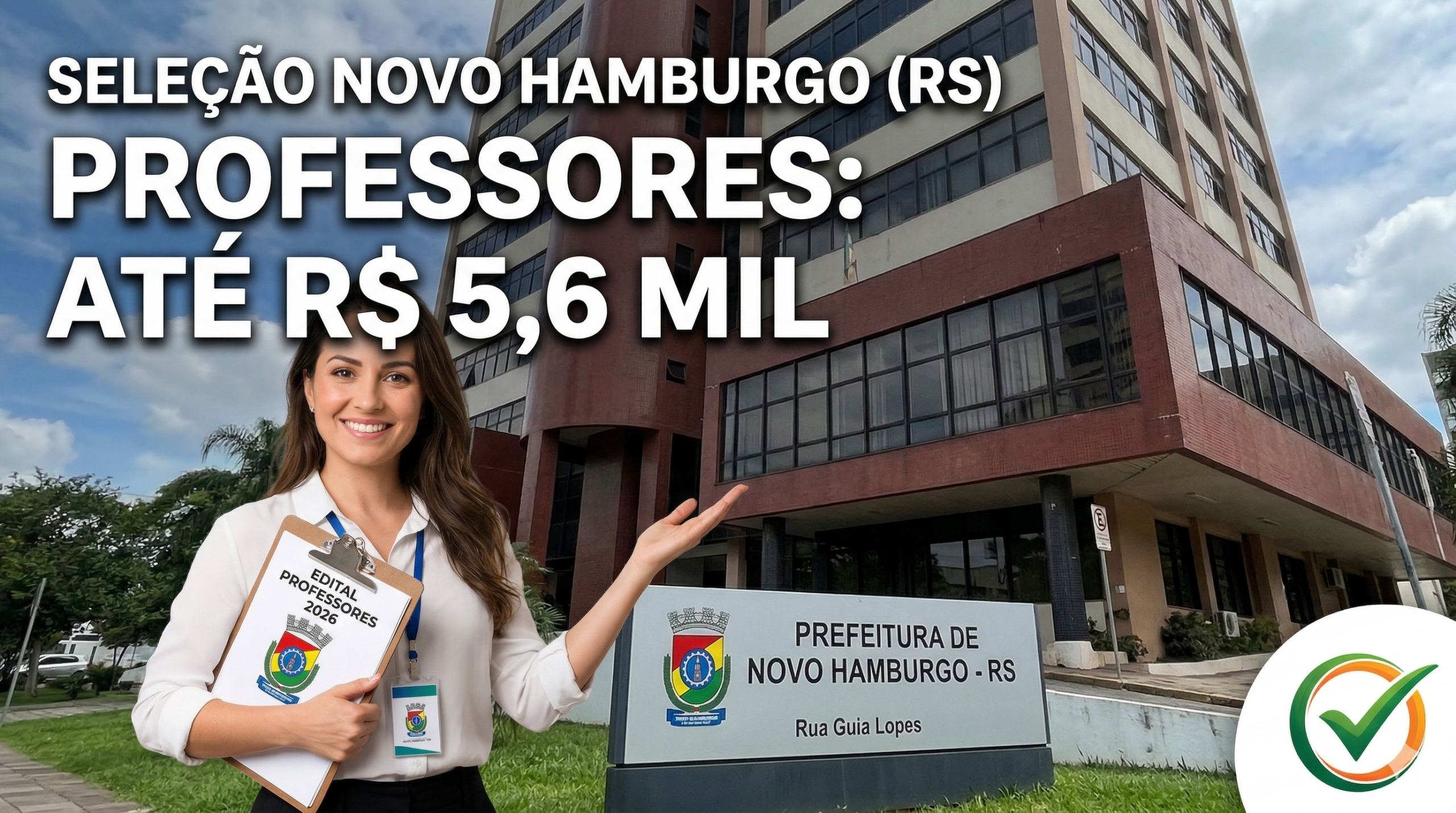 Capa do artigo sobre Seleção Professores Novo Hamburgo RS até R$ 5600,00 - Atualizze Concursos