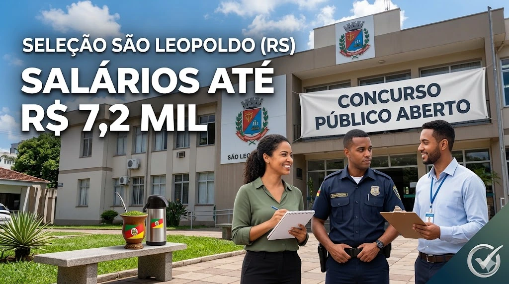 Concurso Prefeitura de São Leopoldo RS 2026: Edital Aberto com Salários de até R$ 7,2 Mil